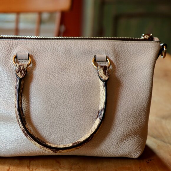 Coach Signature Exotic Mix Mini Emma Satchel EUC - Picture 7 of 11